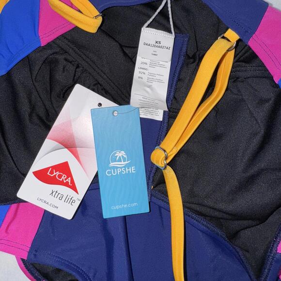 NWT CUPSHE Women's One Piece Swimsuit - XS - Picture 4 of 6